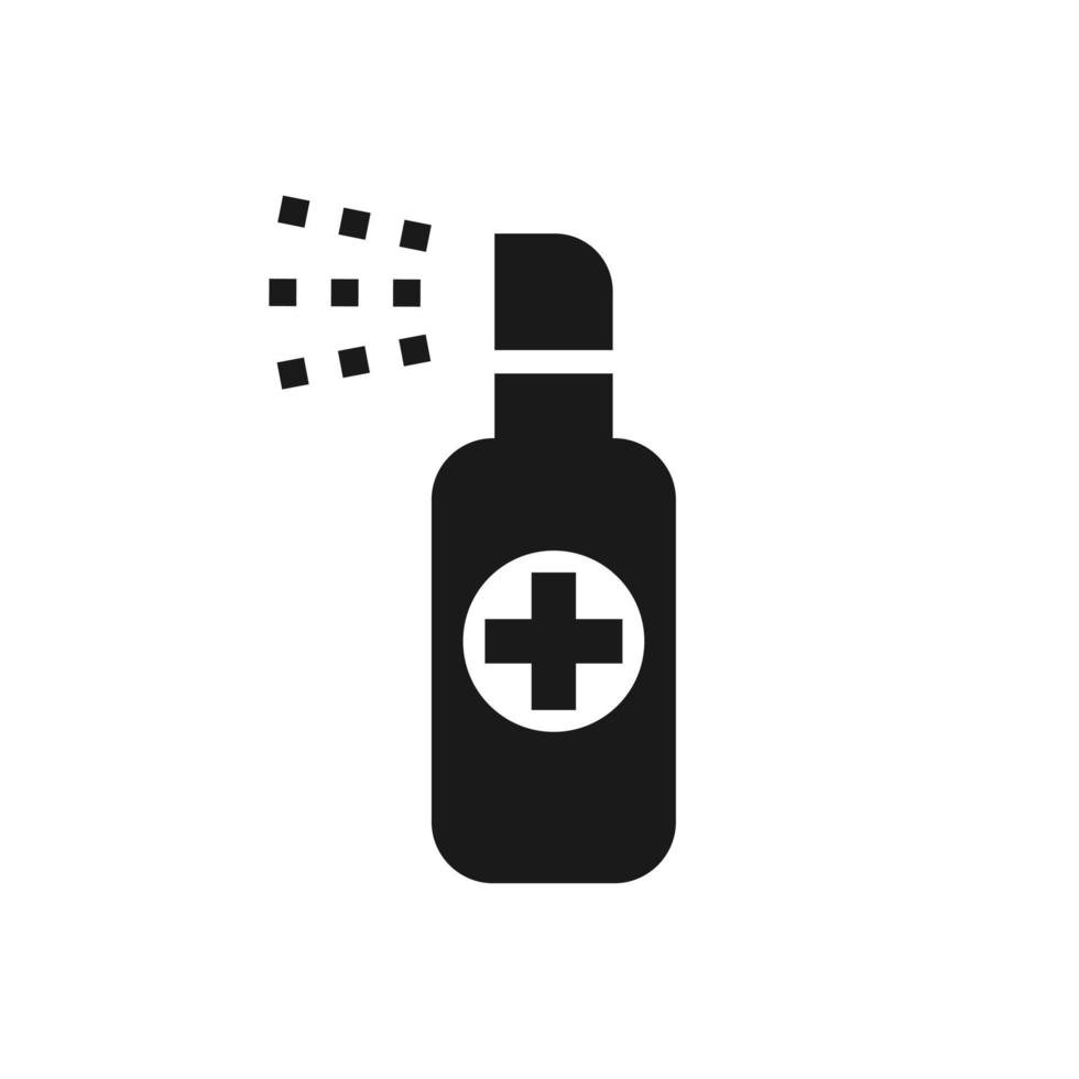 Disinfect objects with spray concept in a flat design. vector