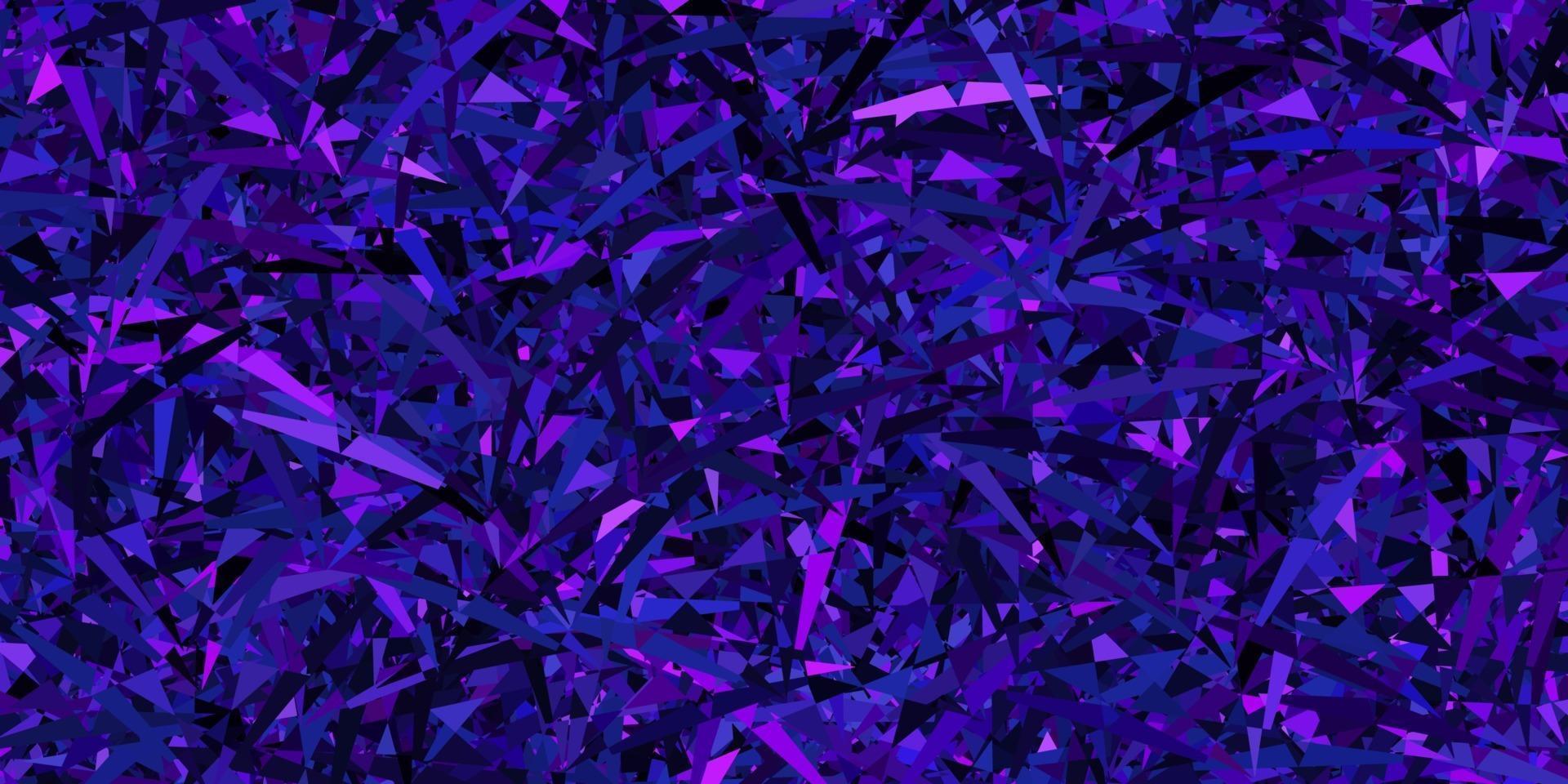 Dark purple, pink vector layout with triangle forms.