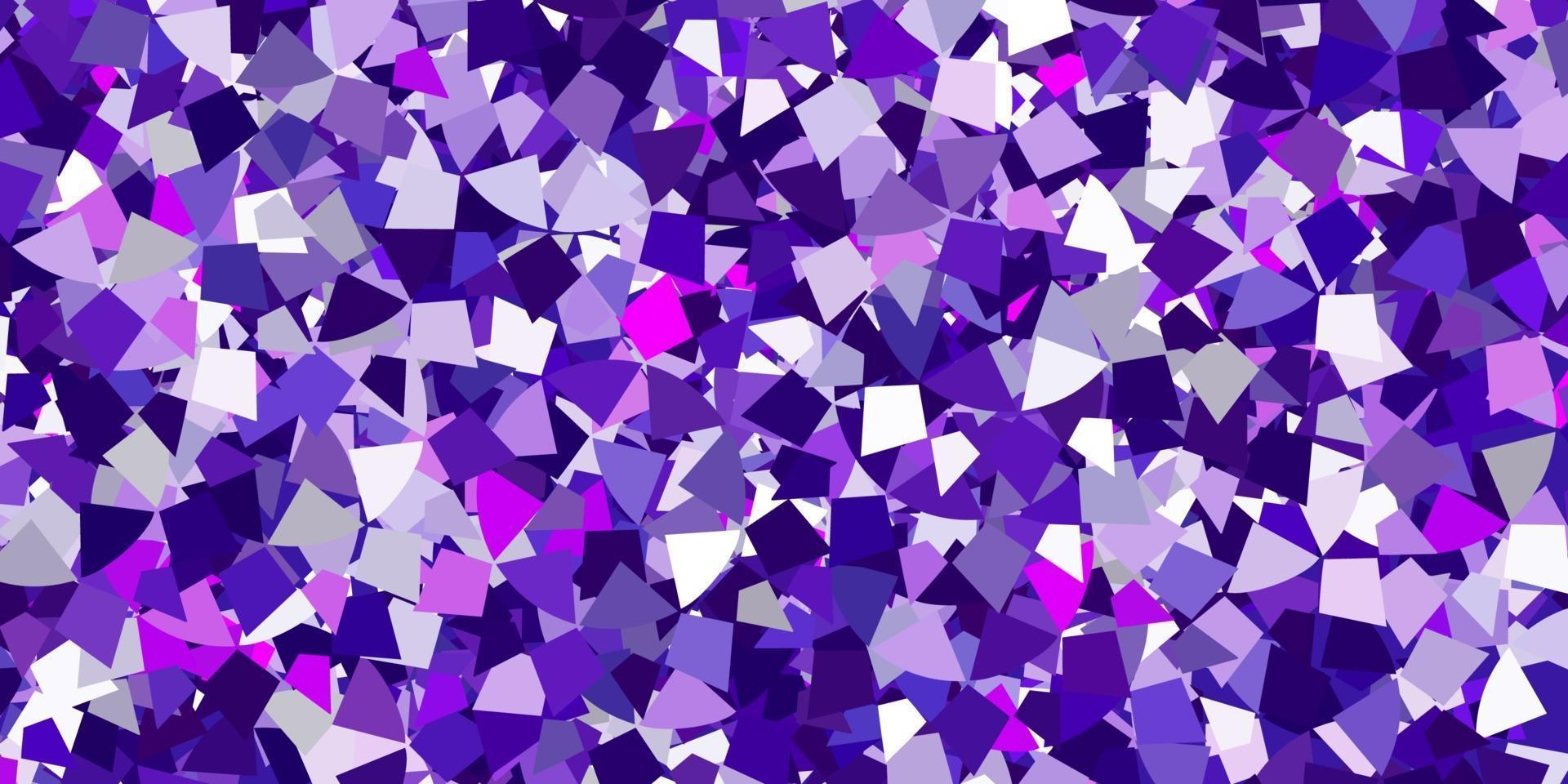 Light blue, red vector template with crystals, triangles.