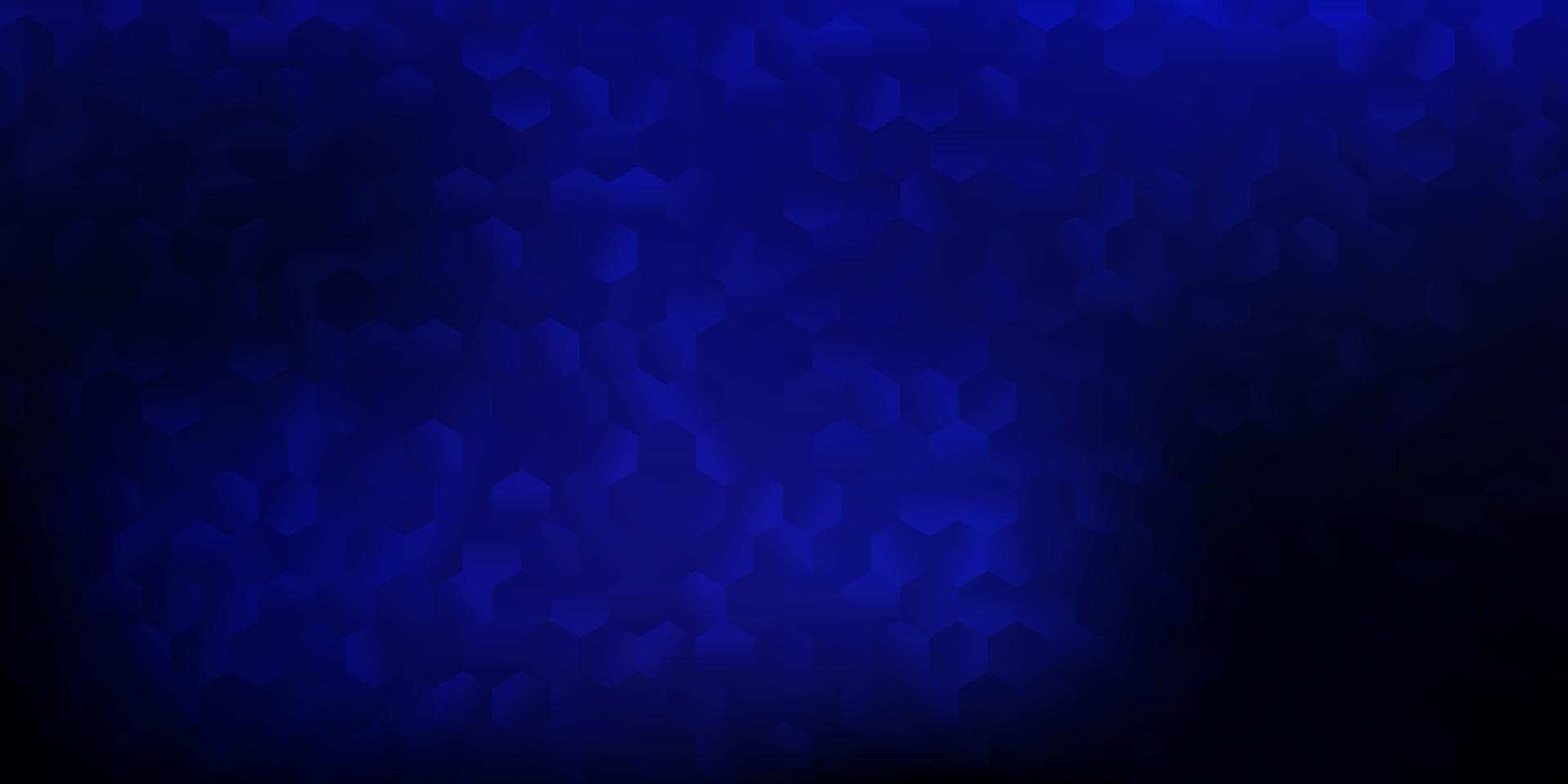 Dark purple vector layout with shapes of hexagons.