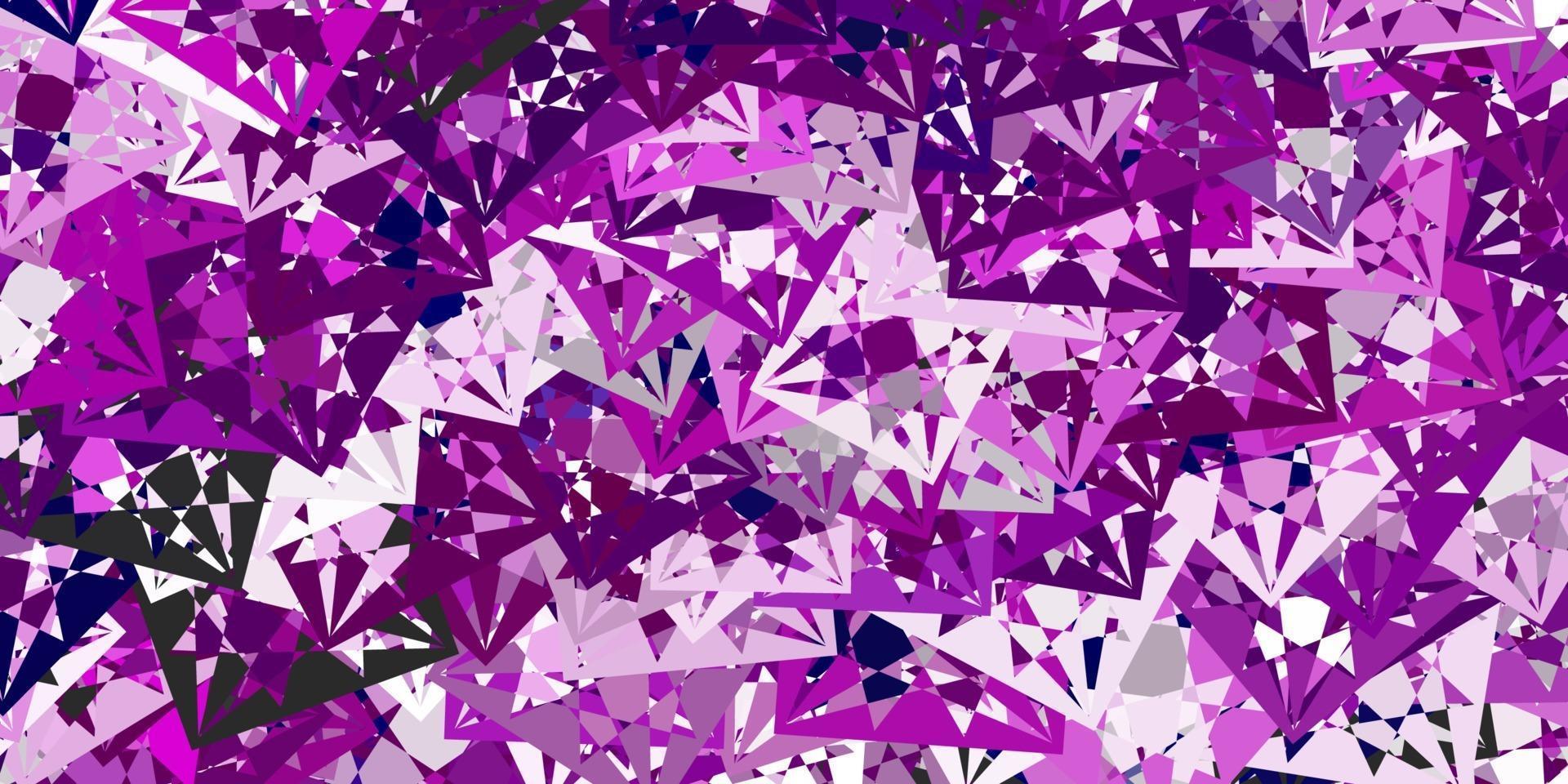 Light Purple vector backdrop with triangles, lines.