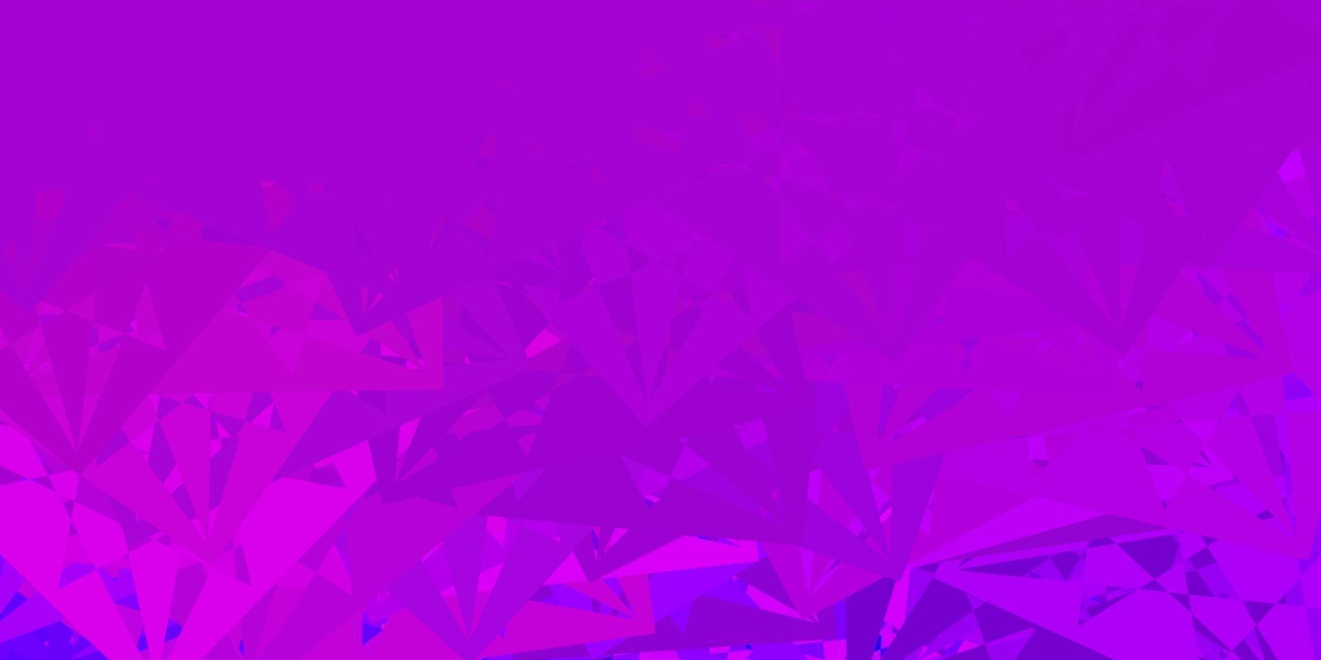 Dark Purple vector texture with random triangles.