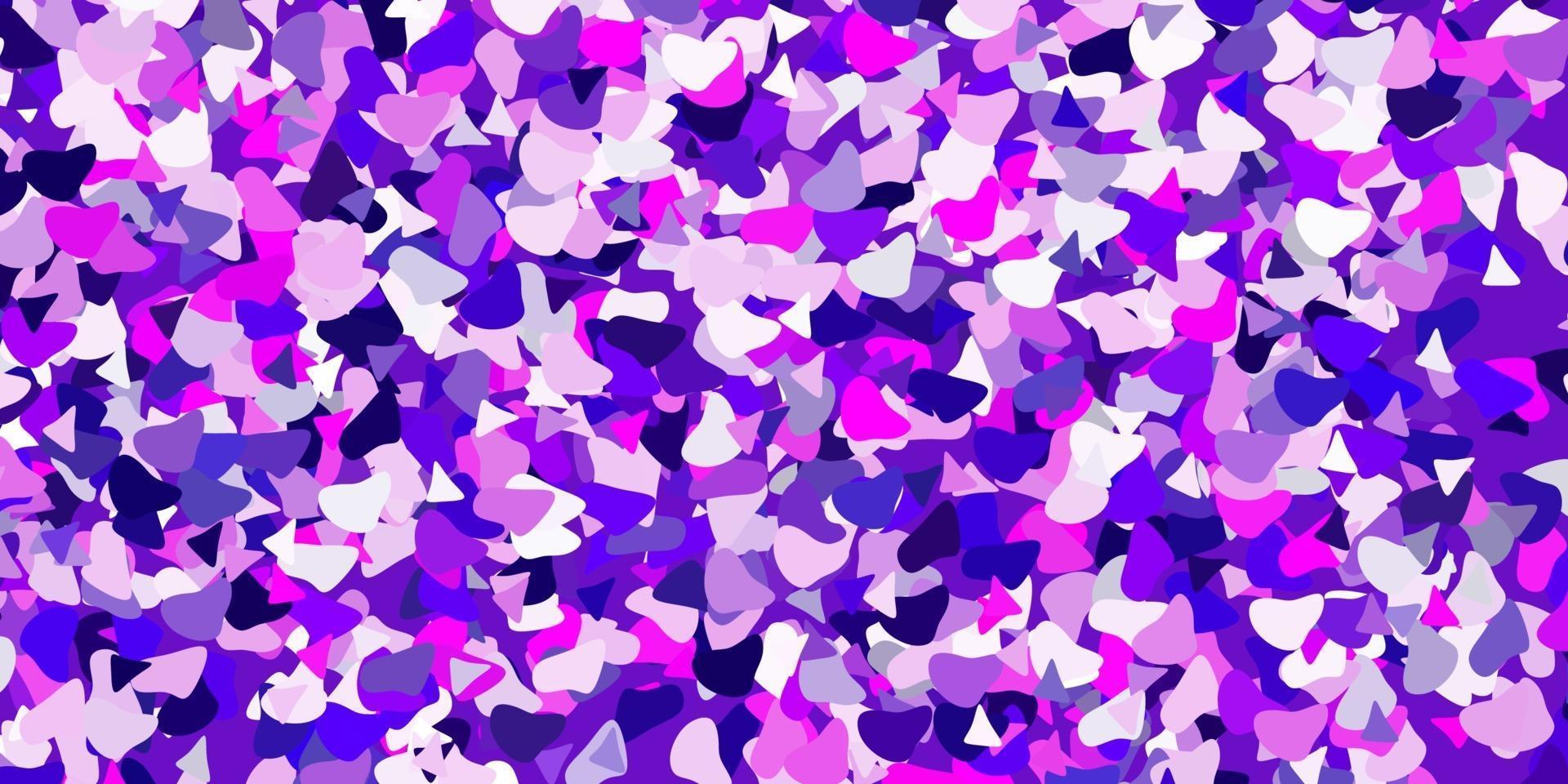 Light purple vector pattern with abstract shapes.