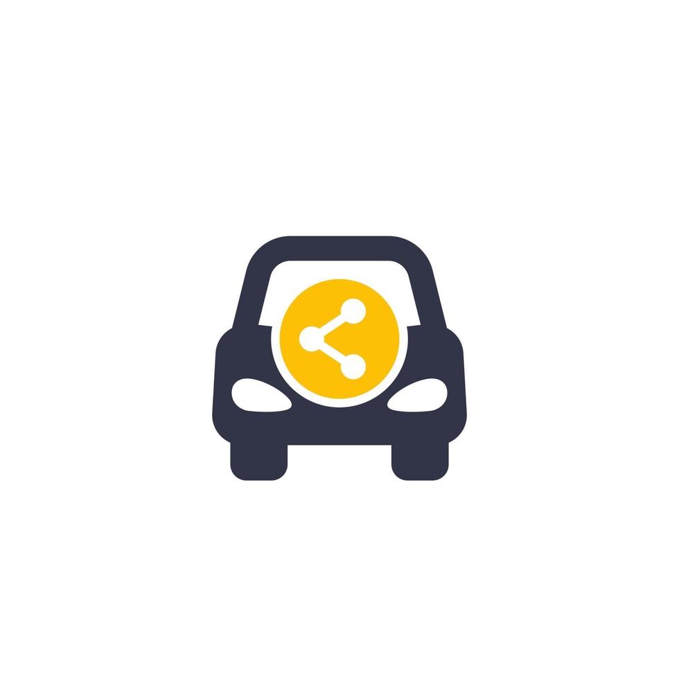 carsharing, carpooling icon vector