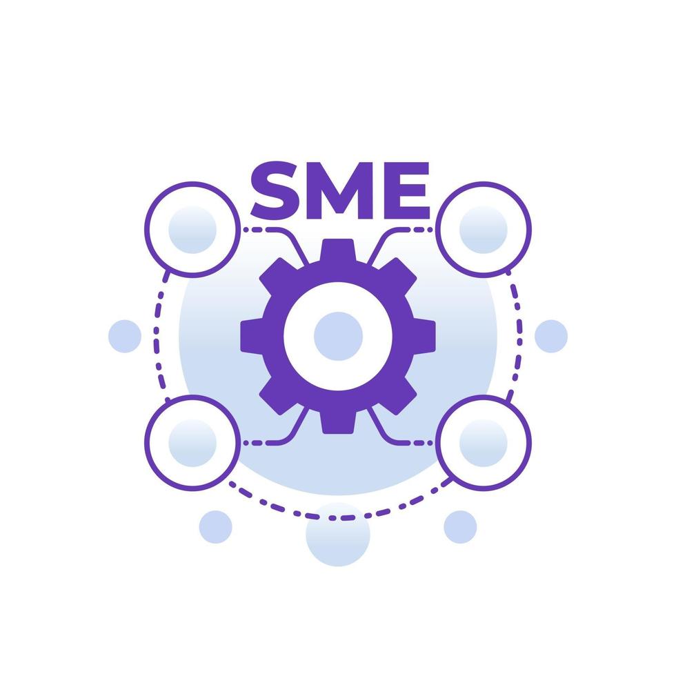 SME, small and medium enterprise, vector concept