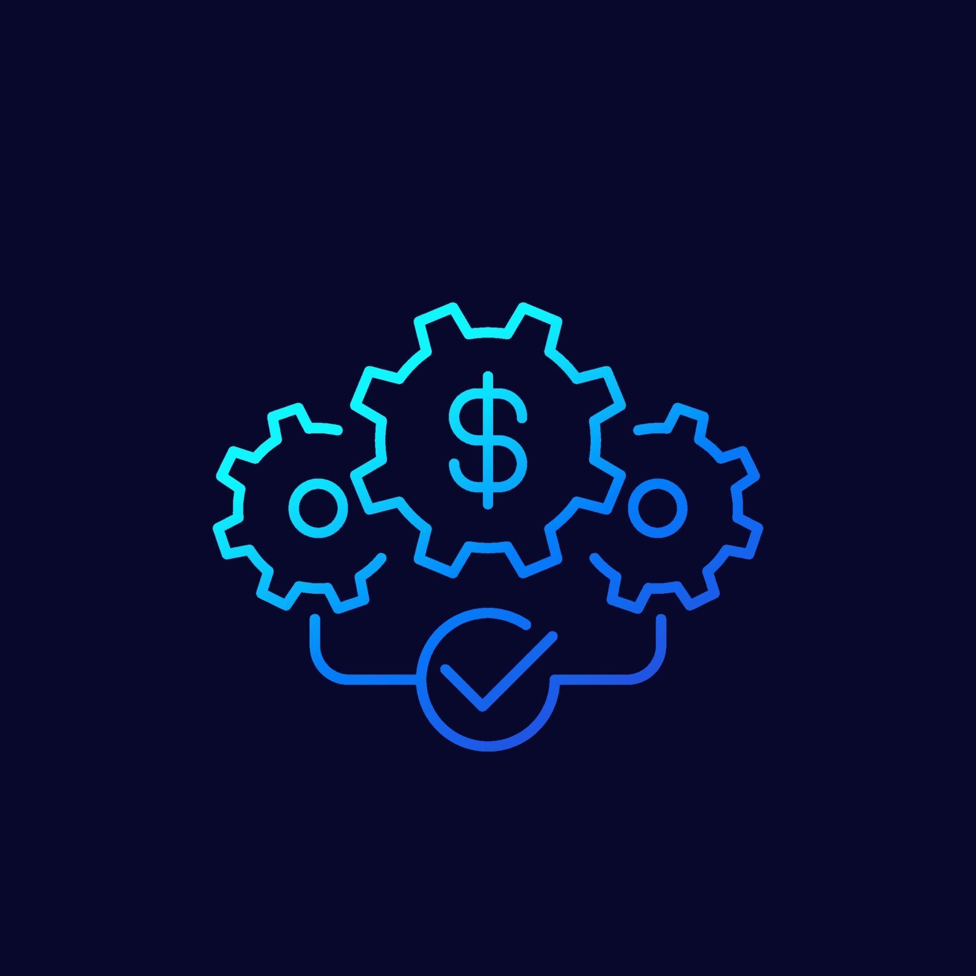 cost effective icon, linear vector 3374584 Vector Art at Vecteezy
