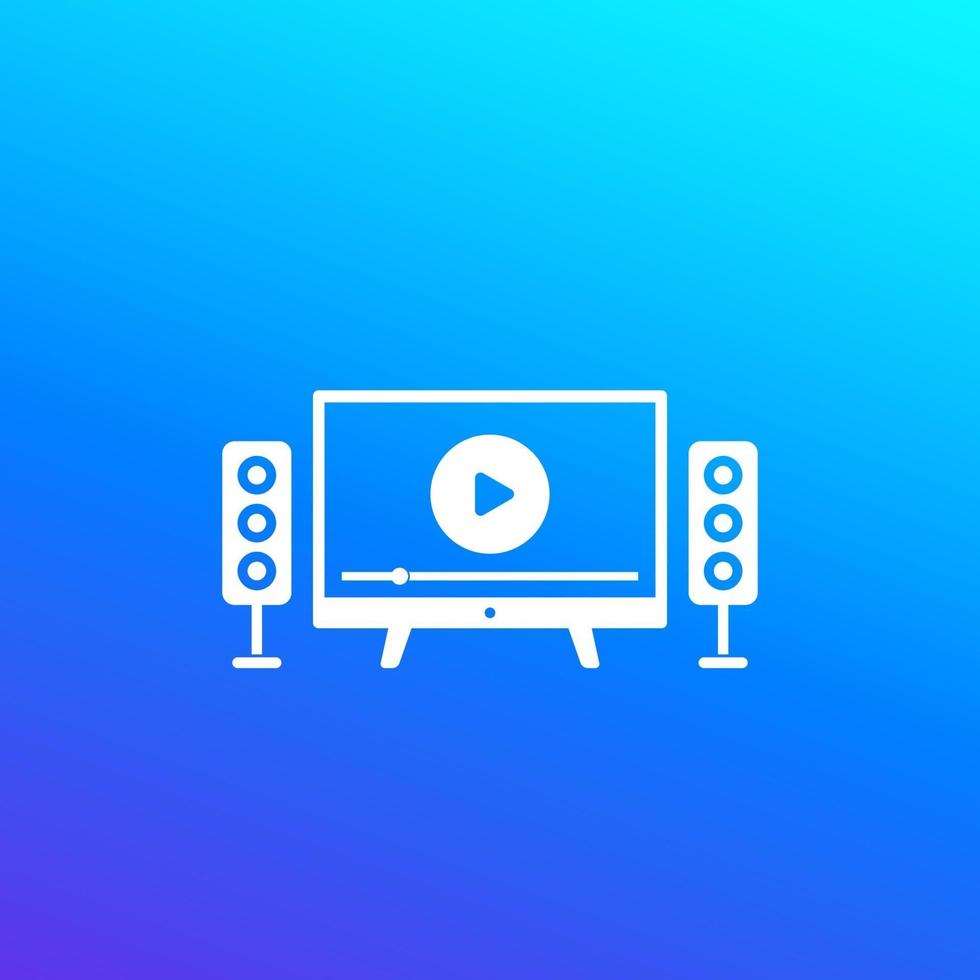 home theater vector icon