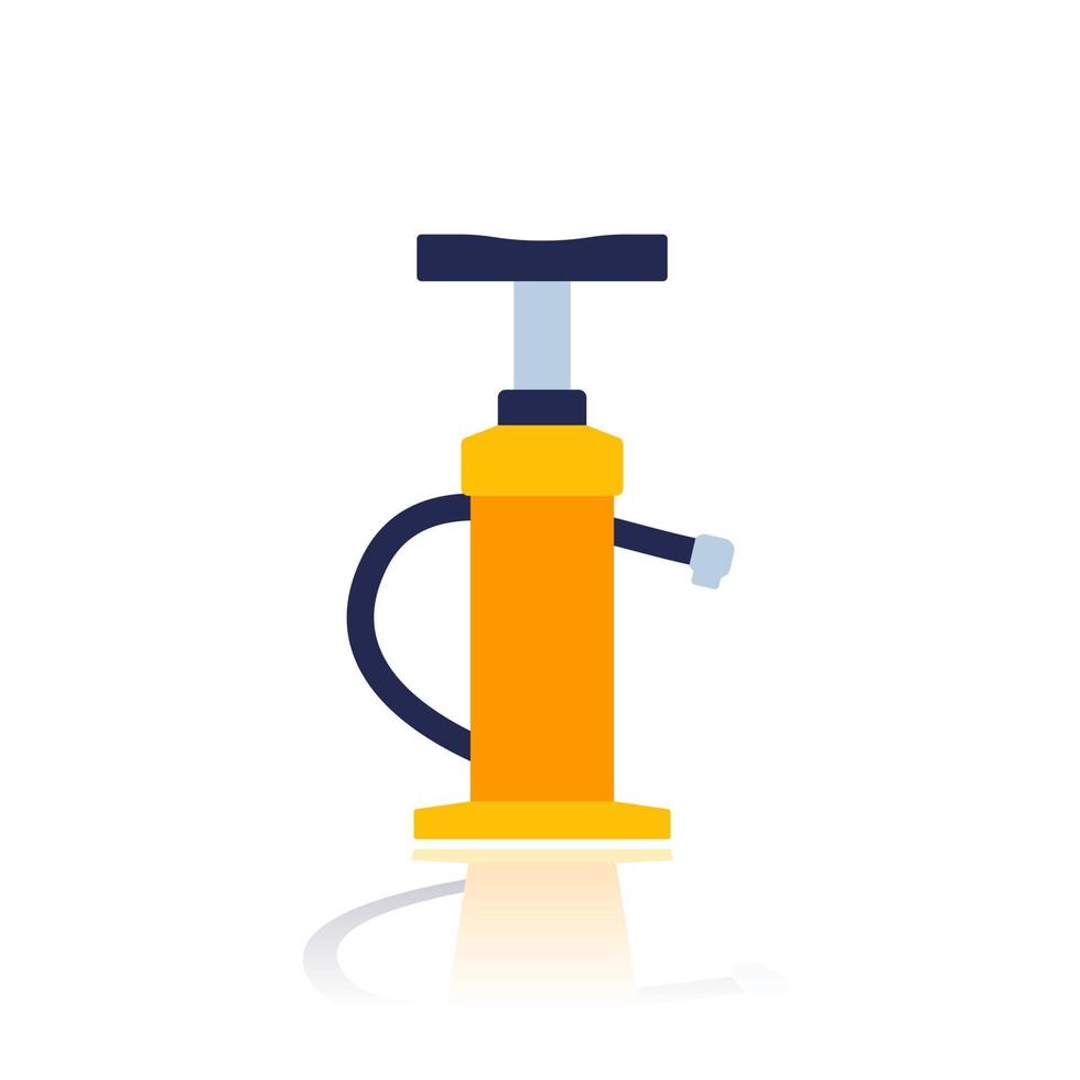 air pump icon on white, flat vector