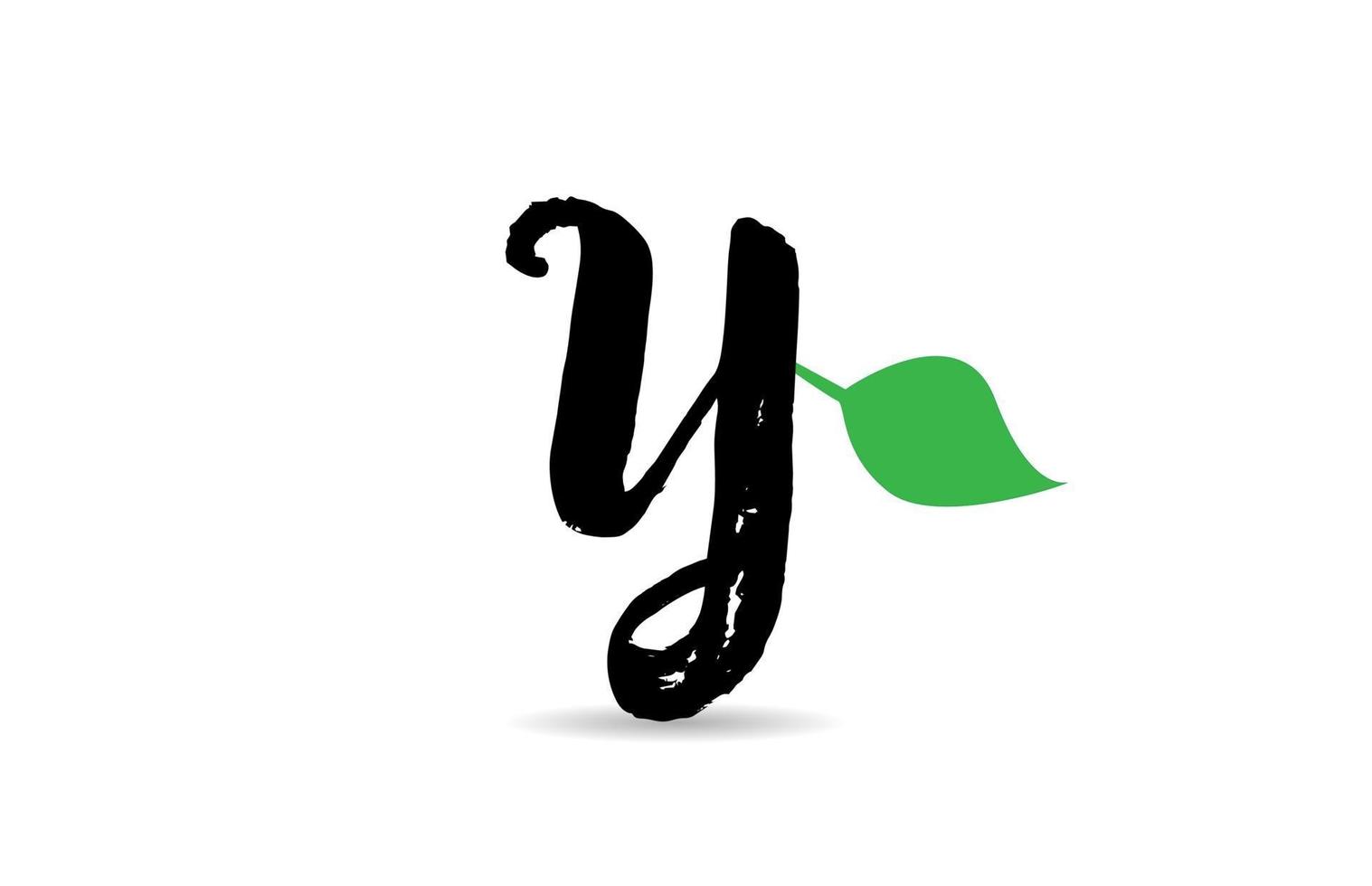 letter geen leaf alphabet letter logo icon design for company vector