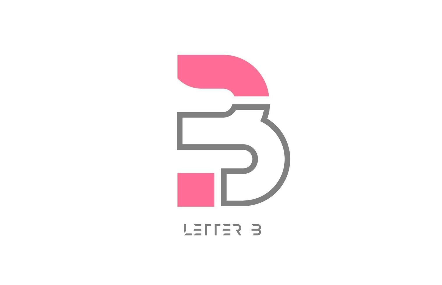 Letter logo alphabet design icon for business and company vector