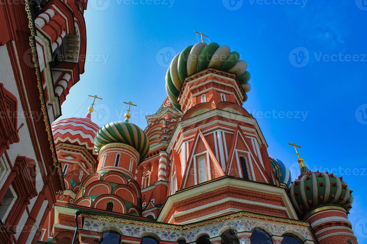 St. Basil's Cathedral at famous Red Square in Moscow photo
