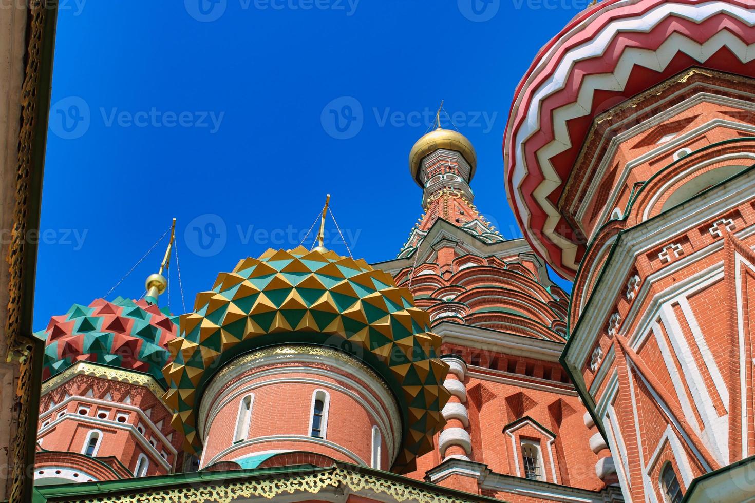 St. Basil's Cathedral at famous Red Square in Moscow photo