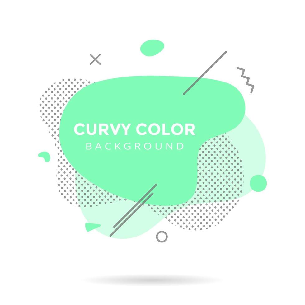 Amoeba blob shape elements graphic flat style design vector