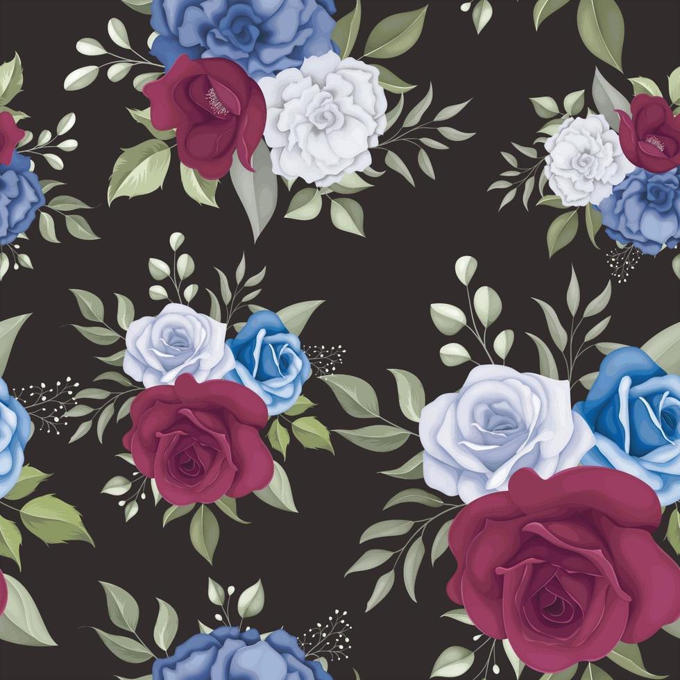 Beautiful floral seamless pattern vector