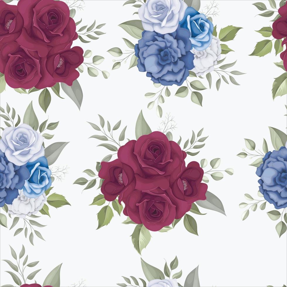 Beautiful floral seamless pattern vector