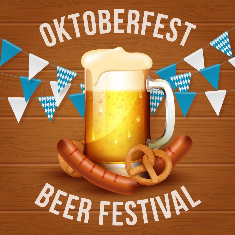 Octoberfest Background. Vector illustration