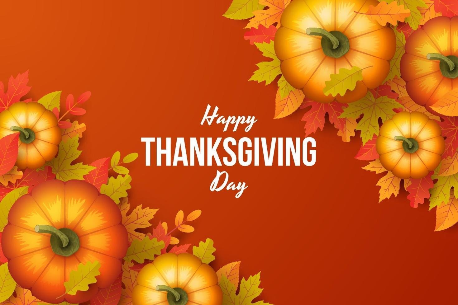 Happy thanksgiving day background. Vector illustration