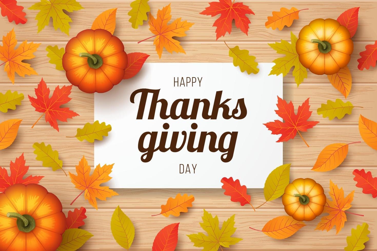 Happy thanksgiving day background. Vector illustration