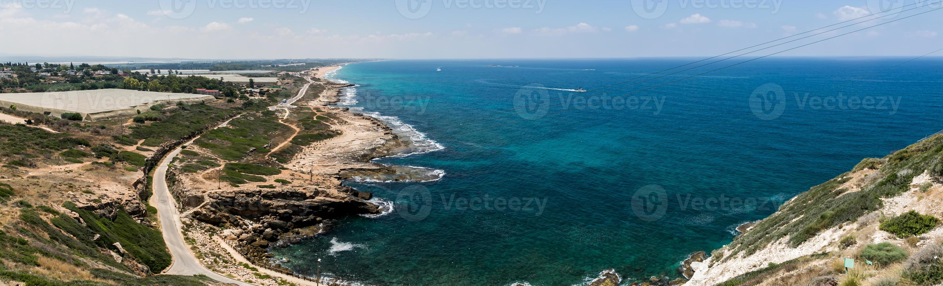 paisaje marino en israel foto