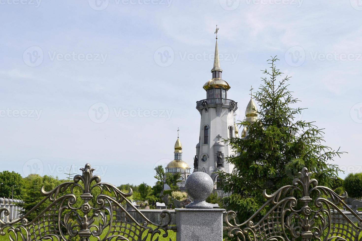 Tower of a Christian church photo