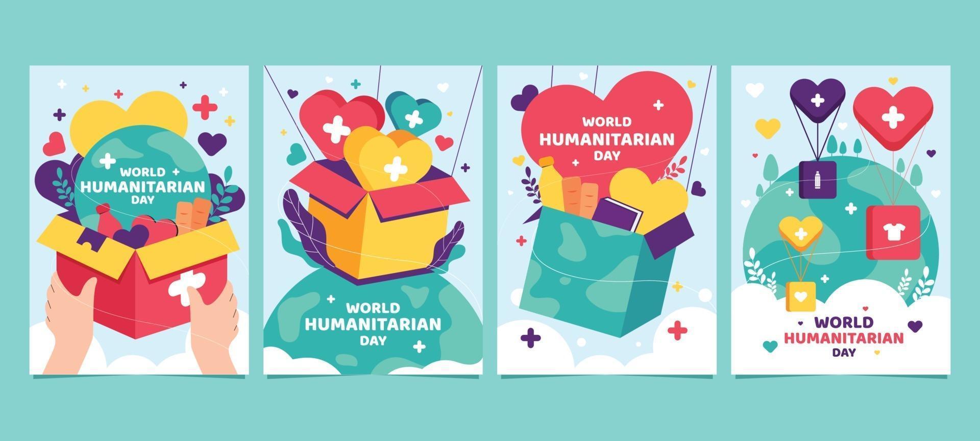 World Humanitarian Day vector