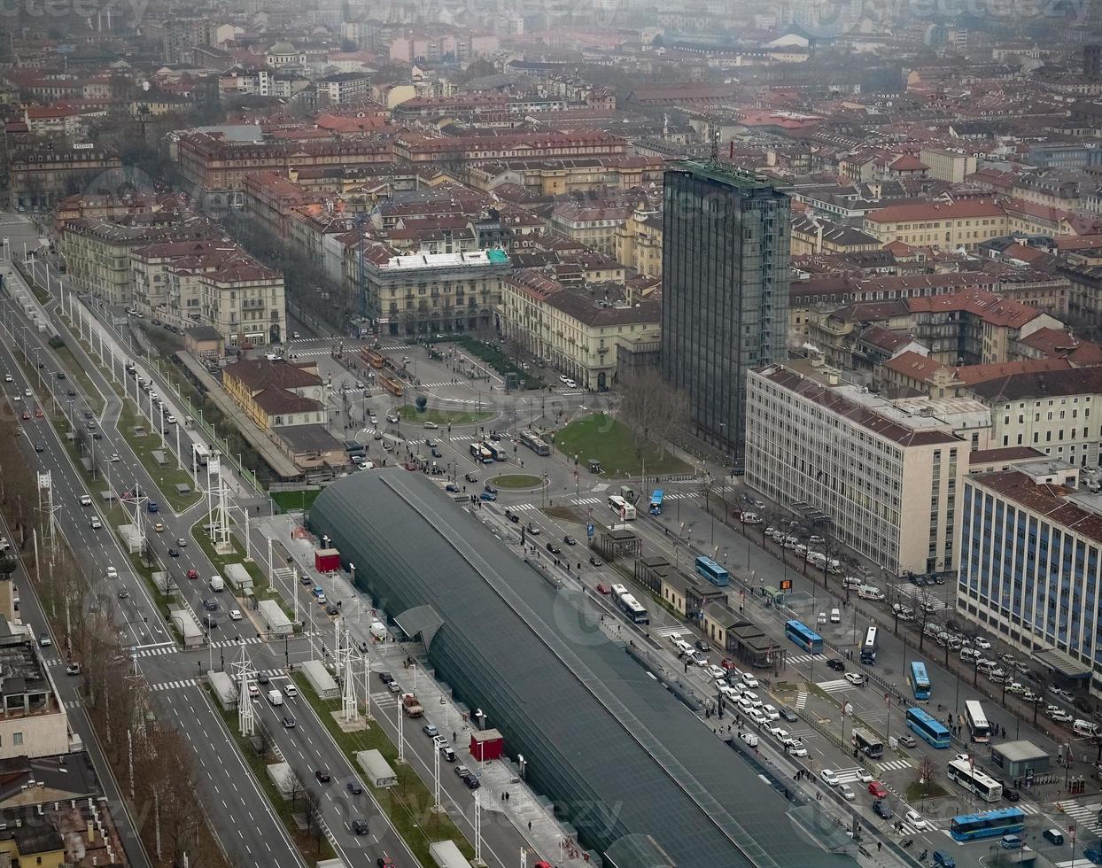 vista aerea de turin foto