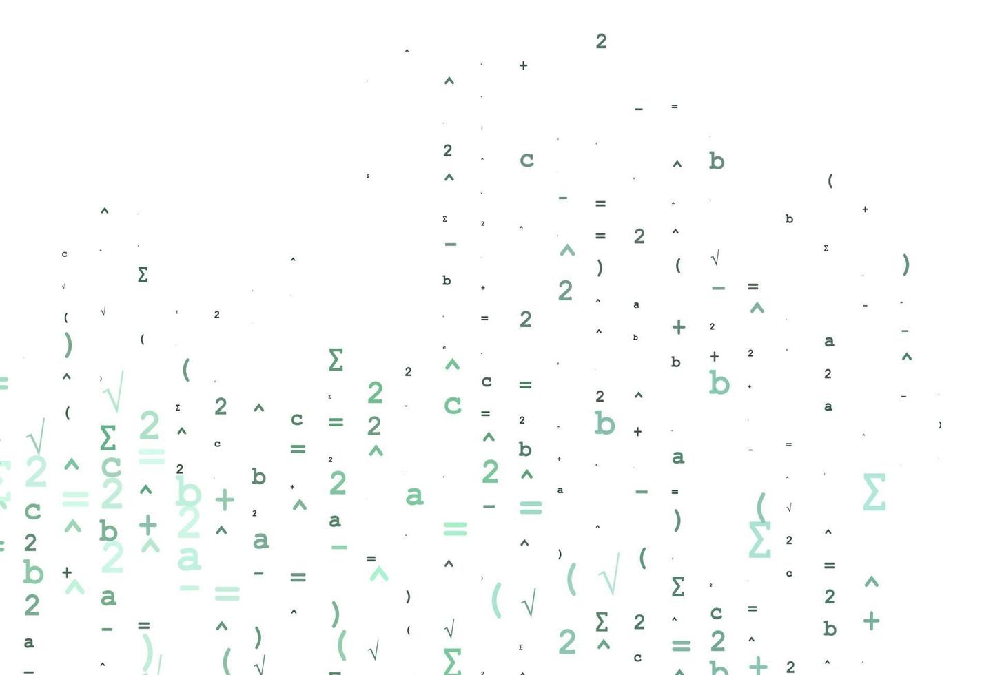 Light BLUE vector texture with mathematic symbols.