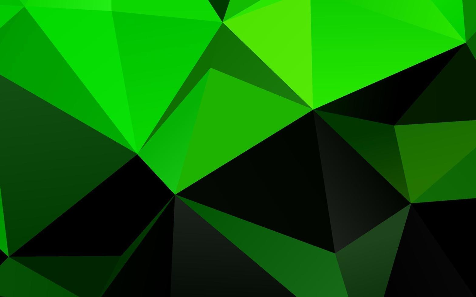 vector verde claro brillante plantilla triangular.