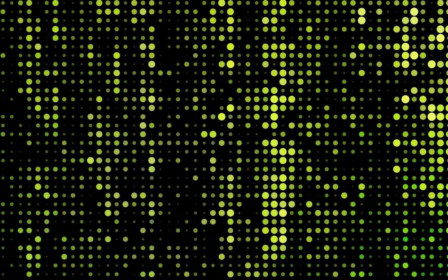 Dark Green vector backdrop with dots.