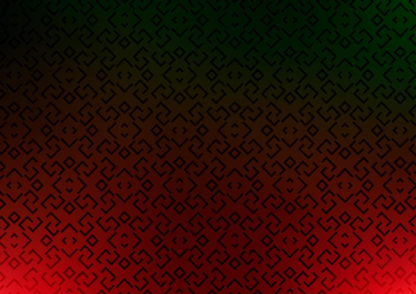 Dark Green, Red vector layout with flat lines.