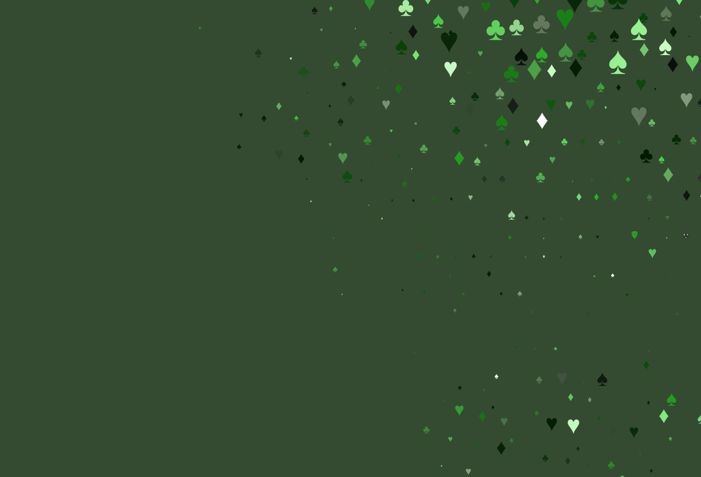 Light Green vector texture with playing cards.