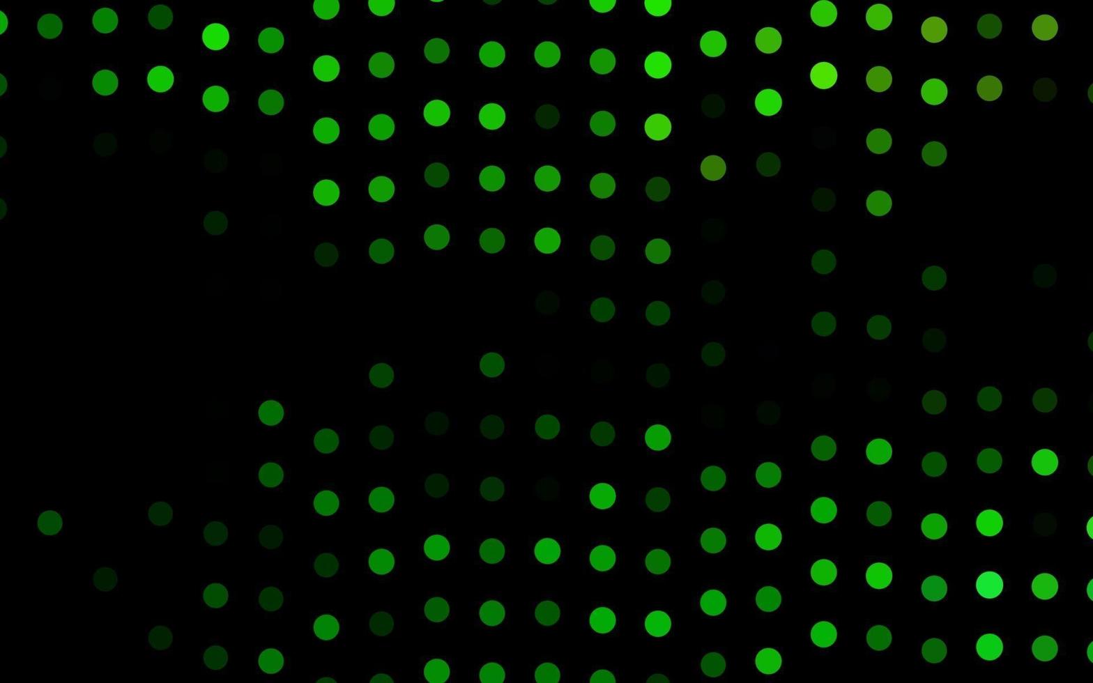 Telón de fondo de vector verde oscuro con puntos.