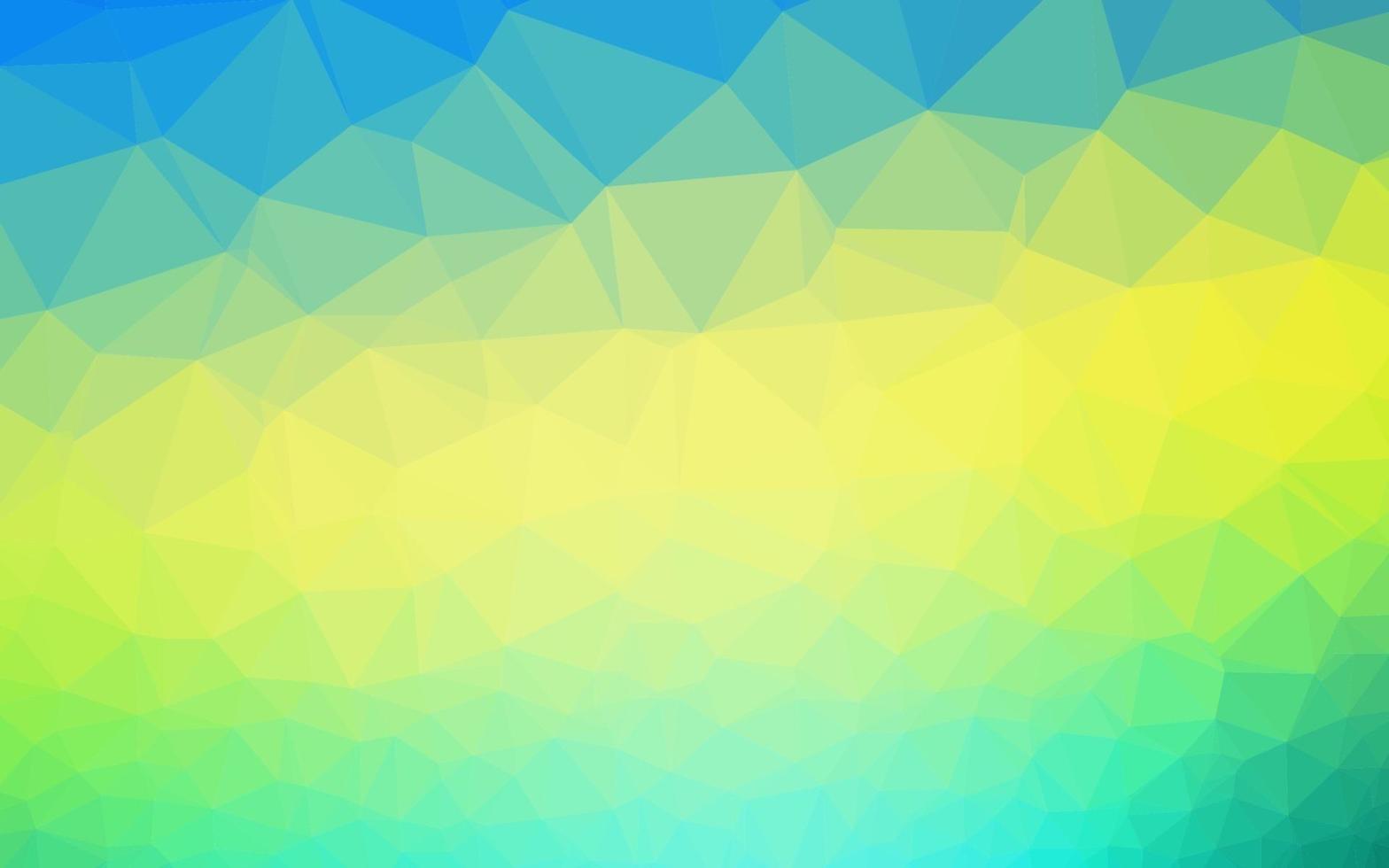 Fondo poligonal de vector azul claro, amarillo.
