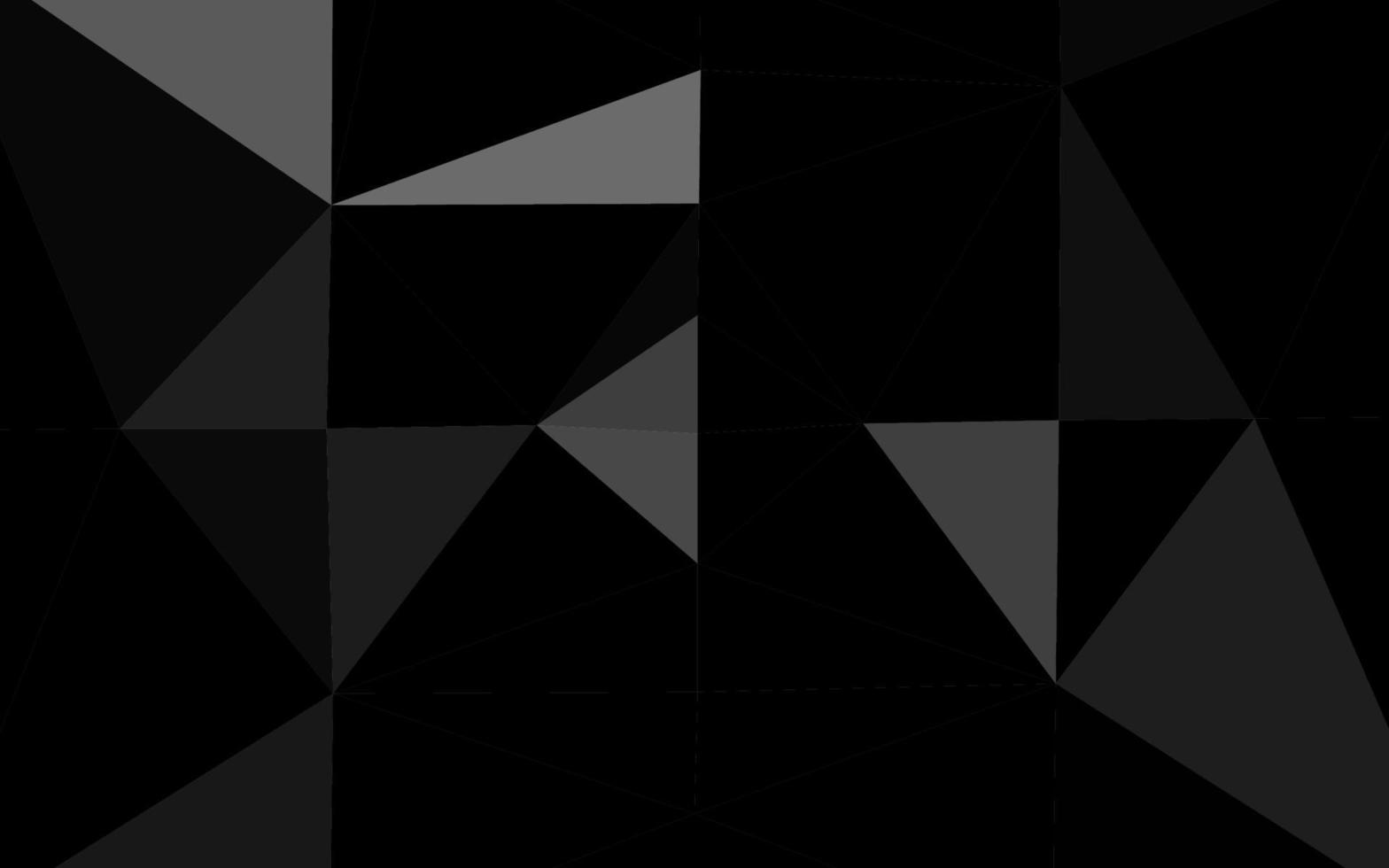 plata oscura, patrón de triángulo borroso vector gris.