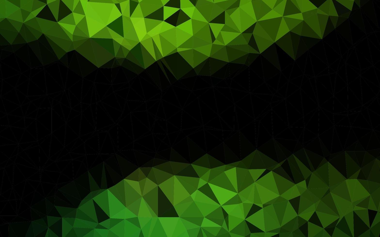 Light Green vector polygonal pattern.