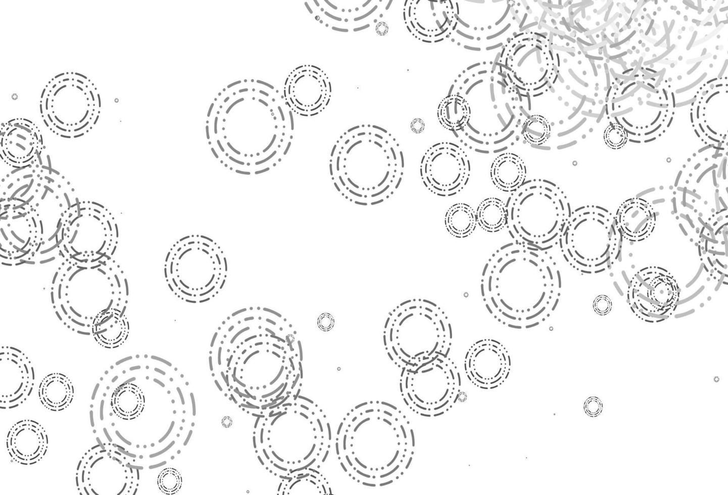 Light Silver, Gray vector background with bubbles.