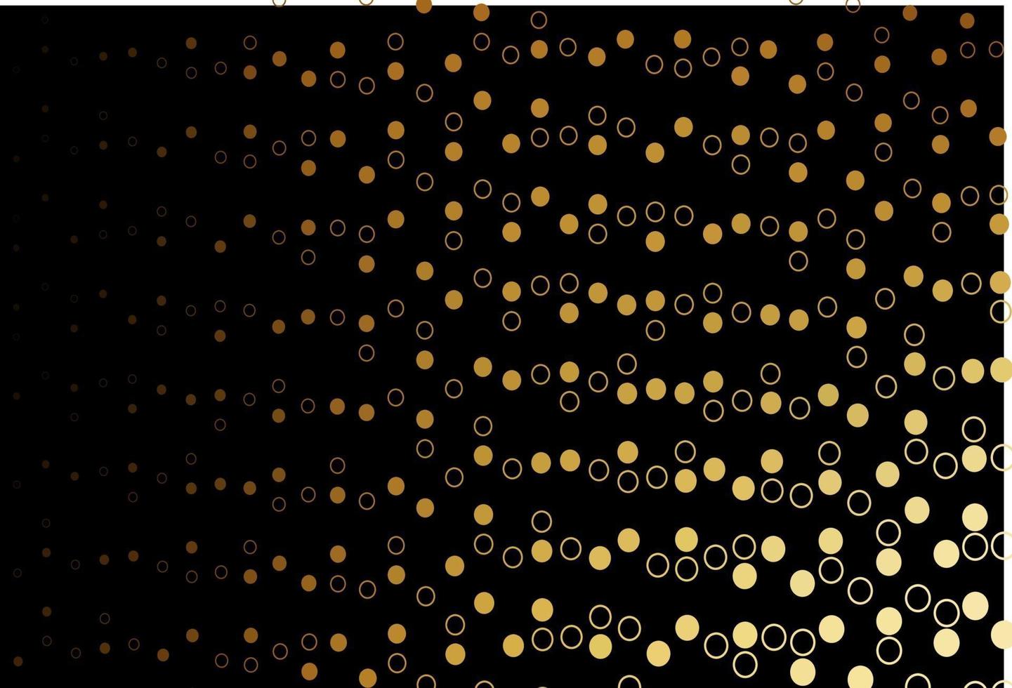 Dark Yellow, Orange vector template with circles.
