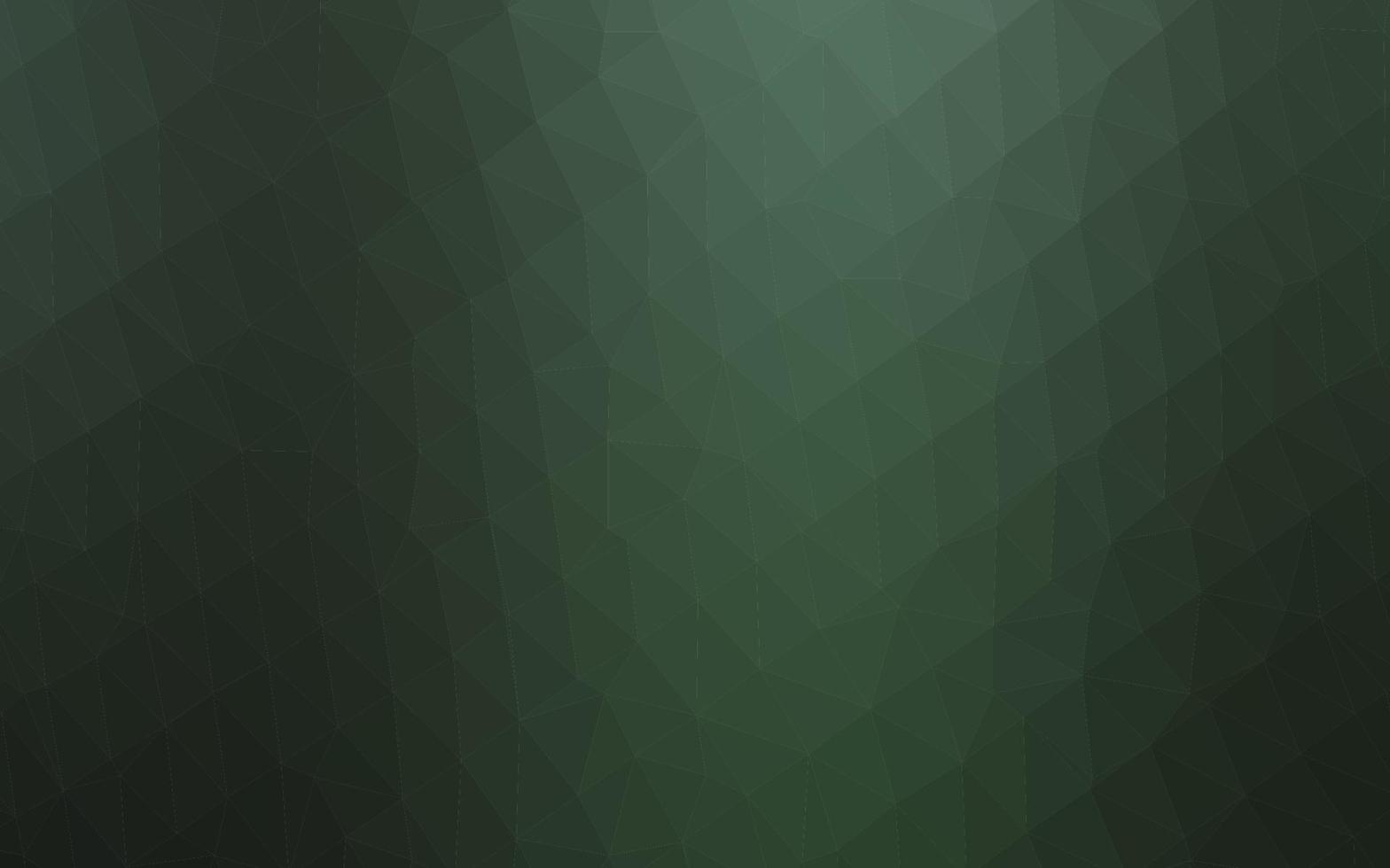 Dark Green vector shining triangular pattern.