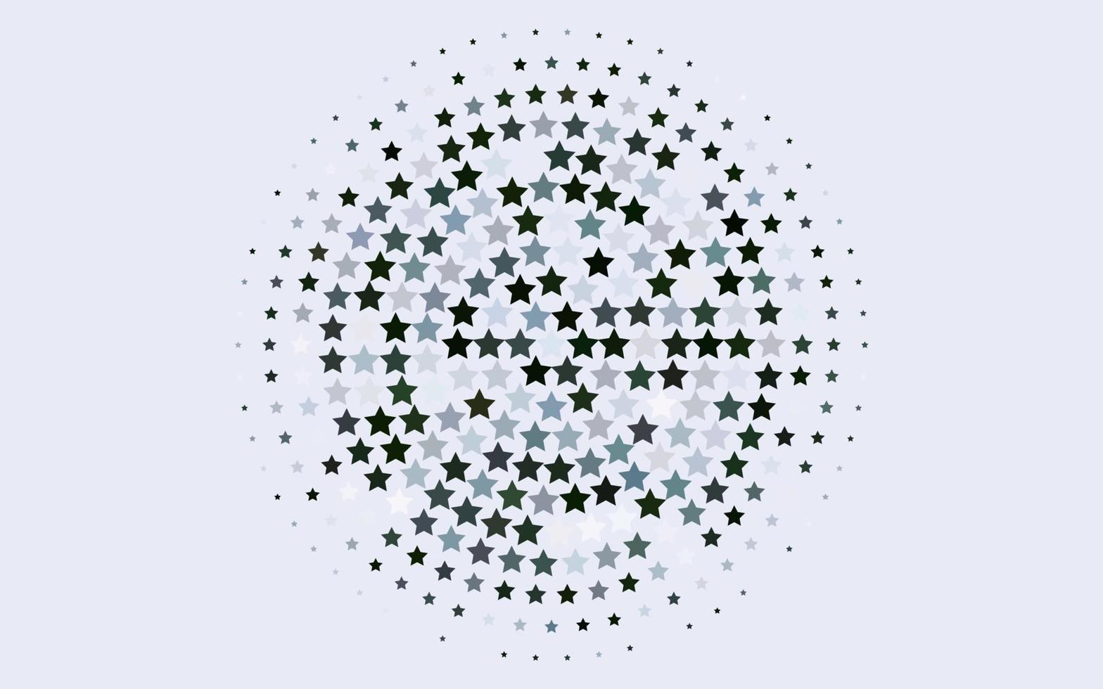 Light Green vector template with sky stars.