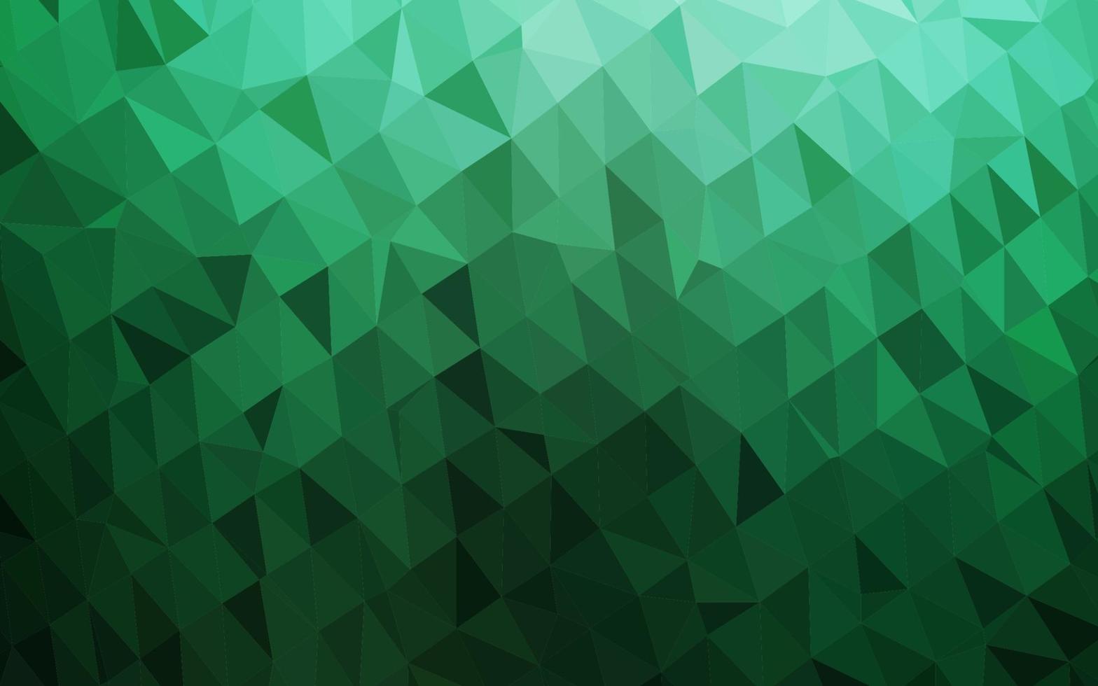 Dark Green vector blurry triangle pattern.