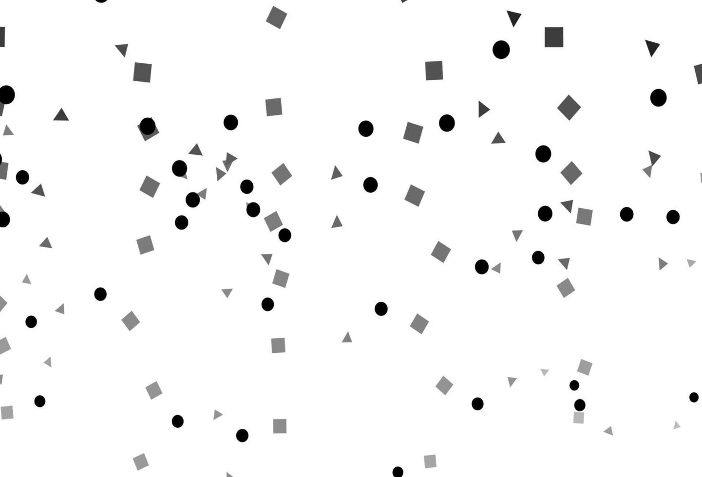 Light Silver, Gray vector template with crystals, circles, squares.