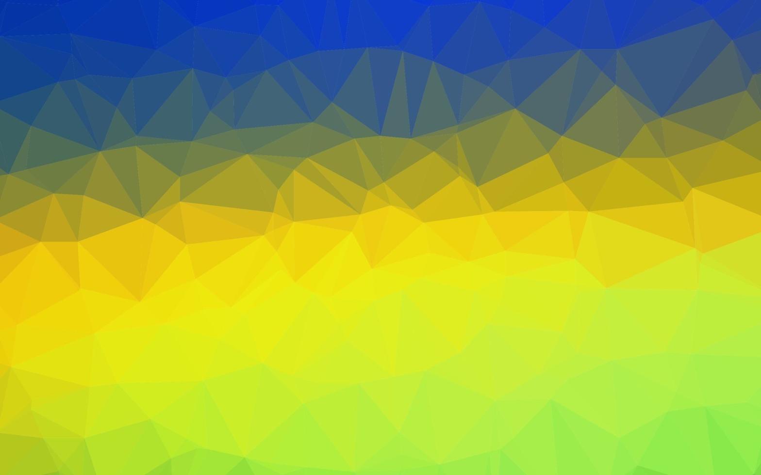 Dark Blue, Yellow vector abstract polygonal layout.