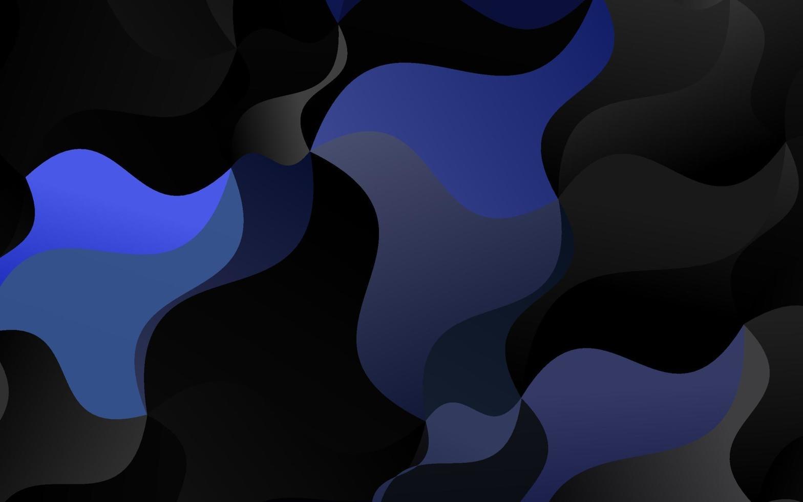 Dark Black vector backdrop with bent lines.