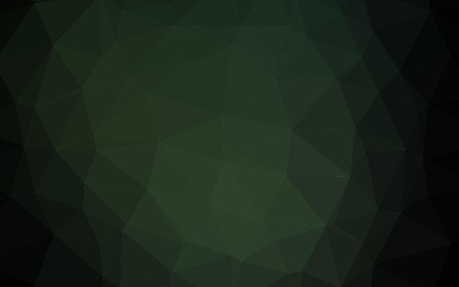 Dark Green vector triangle mosaic texture.