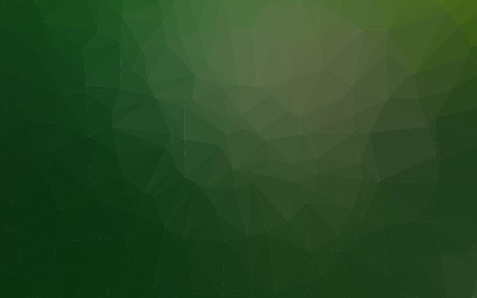 Dark Green vector polygon abstract layout.