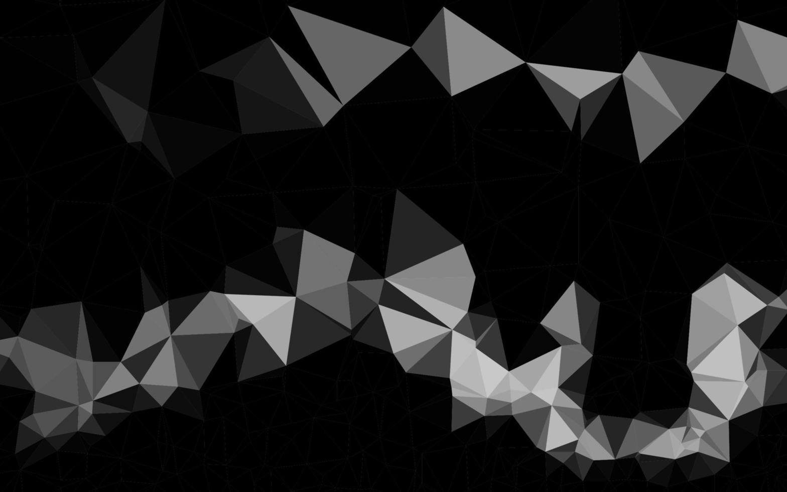 Dark Silver, Gray vector polygon abstract background.