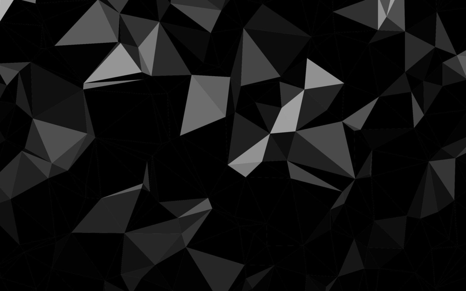 Dark Silver, Gray vector polygonal background.