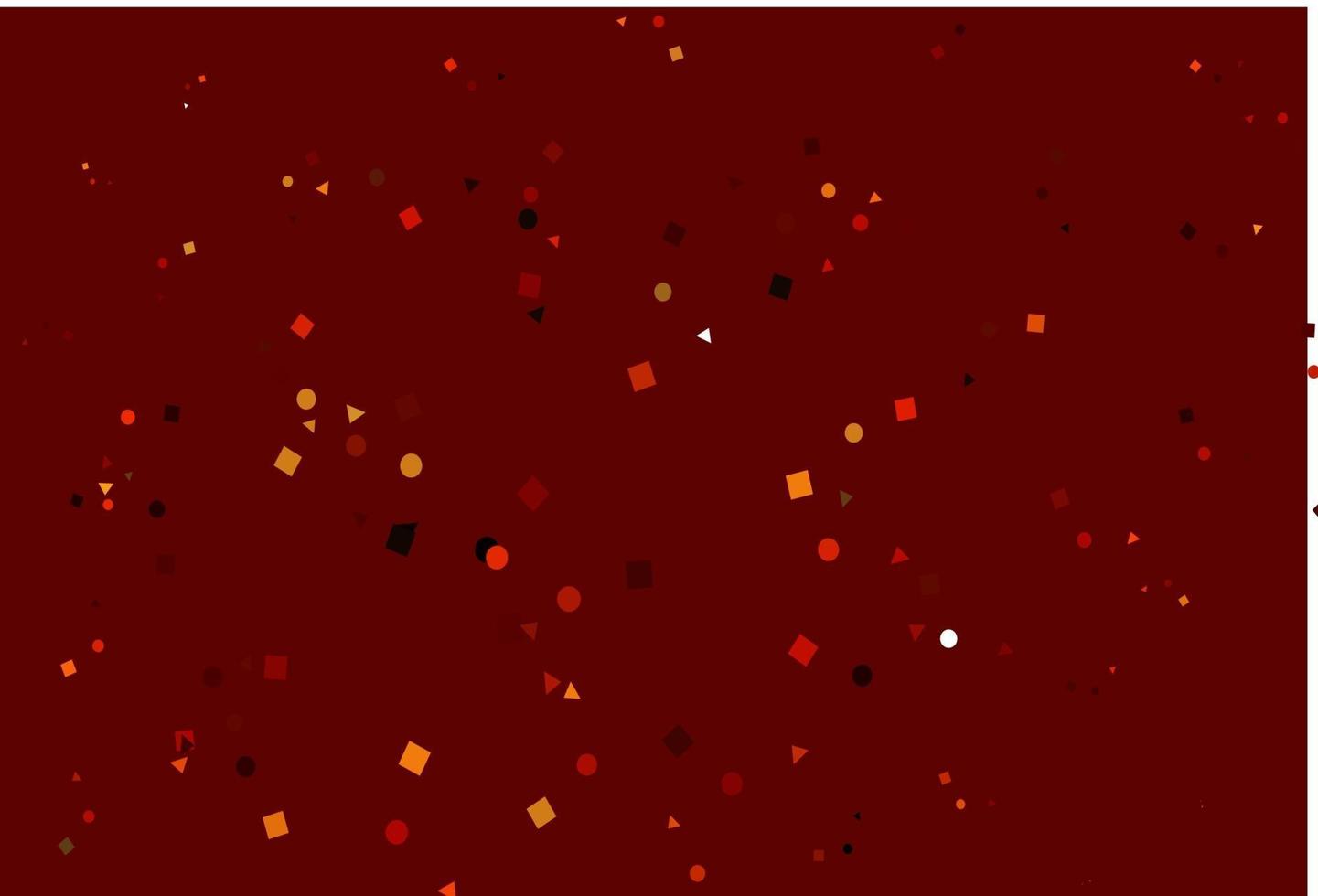 Light Red, Yellow vector pattern in polygonal style with circles.