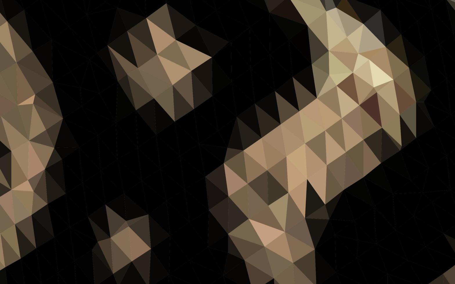 Dark Black vector polygon abstract backdrop.