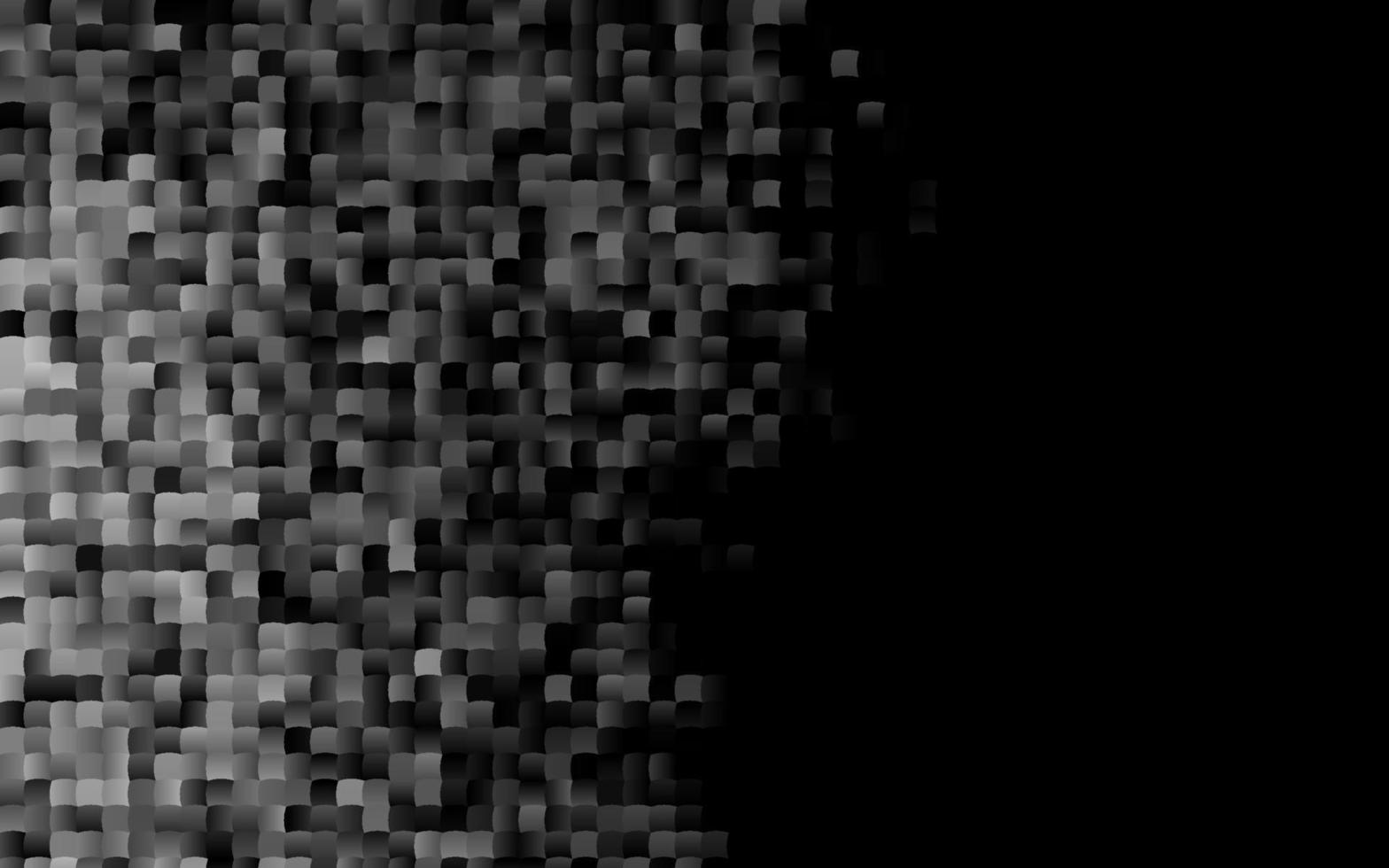 patrón de vector negro oscuro en estilo cuadrado.